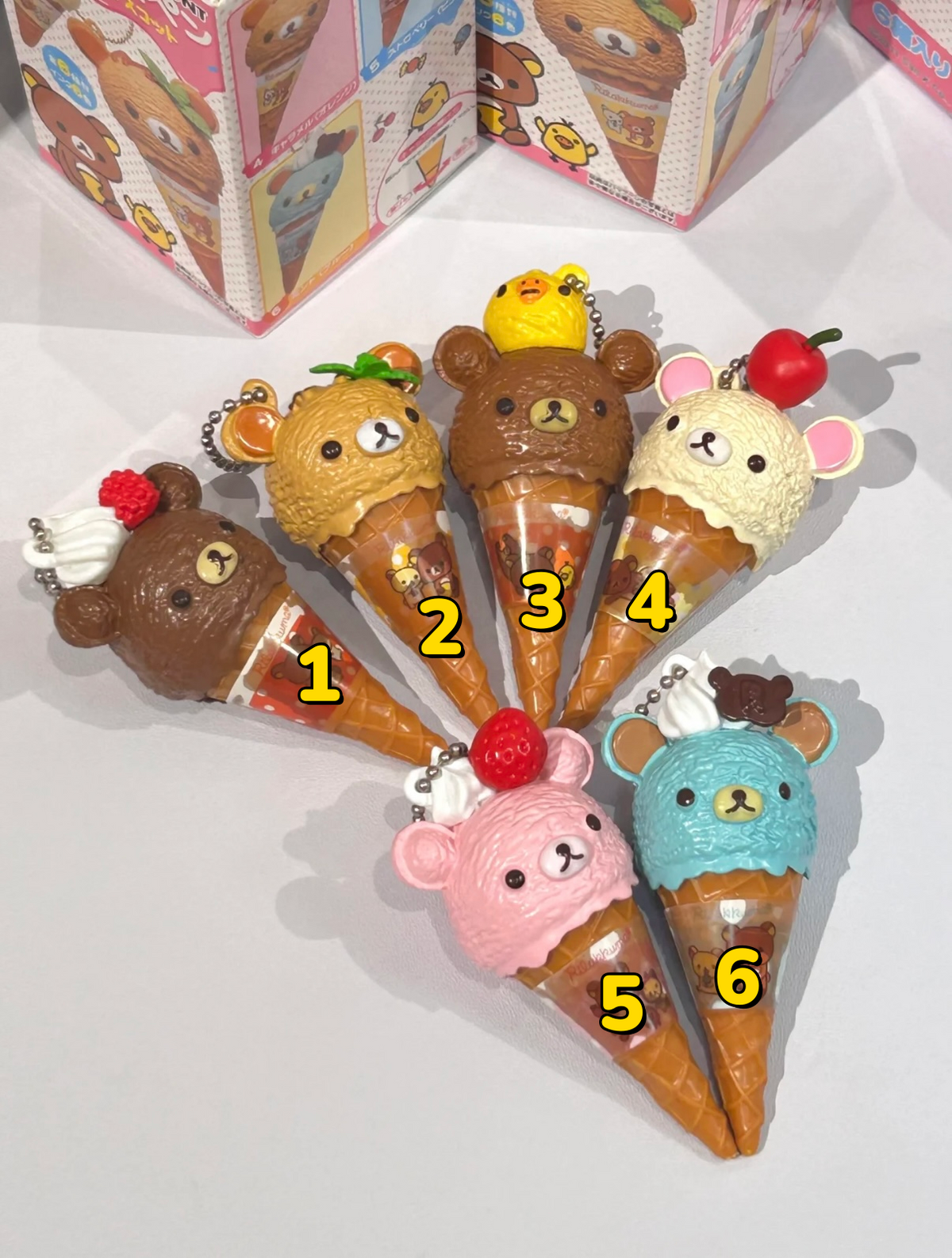 Rilakkuma Ice cream Key Chain