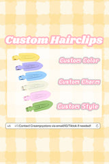 Custom Hairclip (1 set 2 pieces)