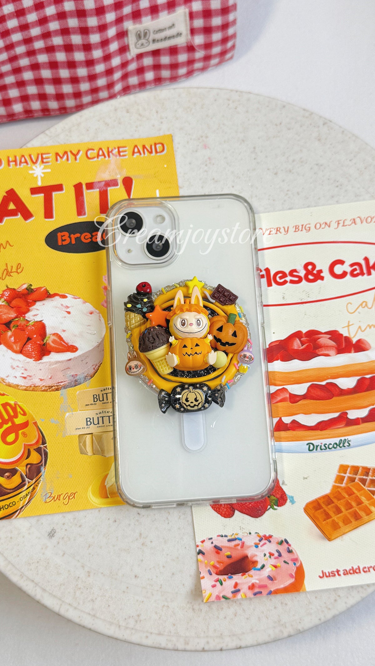 Halloween & Strawberry Labubu Pop Socket